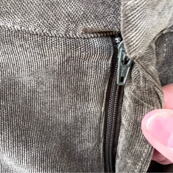 COLDWATER CREEK WHISPER CORDUROY DARK OLIVE WIDE LEG TROUSERS PANTS SIZE 18W - Picture 6 of 9